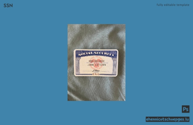 USA SSN Photolook Blue Jeans Hintergrund Beispielvorschau